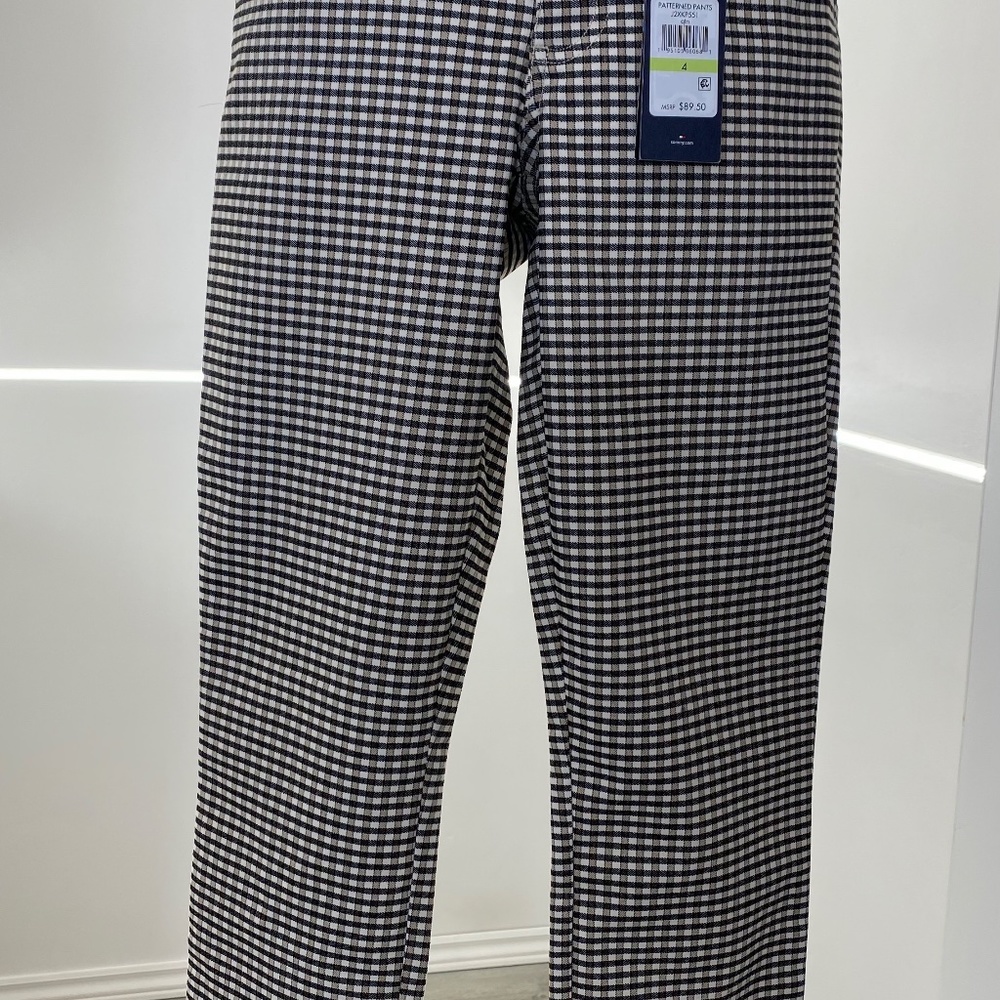 Tommy Hilfiger Women's Patterned Straight Pants NEW WITH TAG size 4